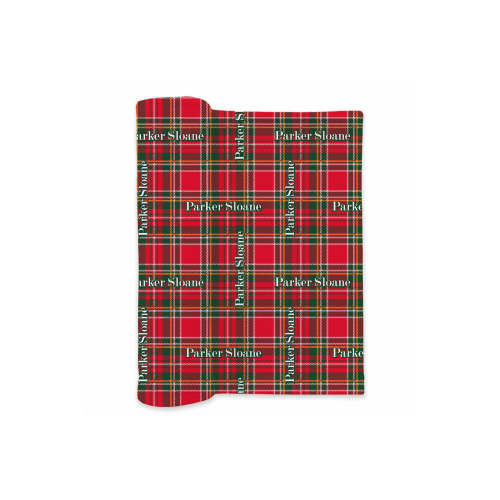Personalized Christmas Swaddle Blanket in Plaid Tidings | Caden Lane