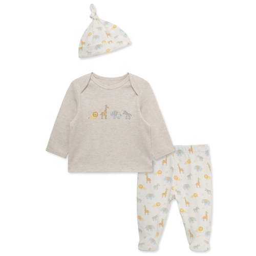 Jungle Pals Footed Pant Set (NB-9M)