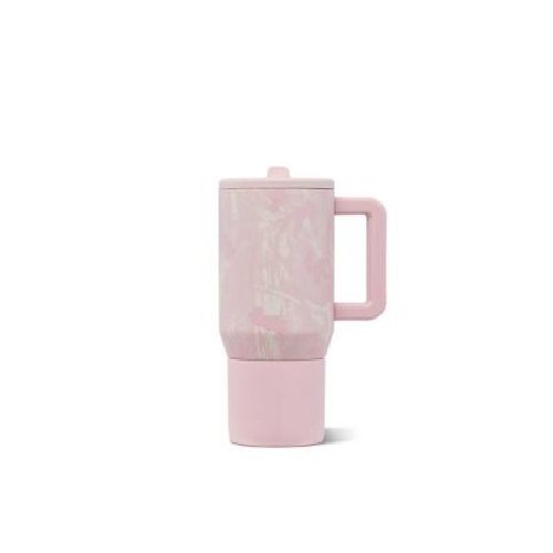 HydroJug 20oz Traveler Straw Tumbler Pink Camo
