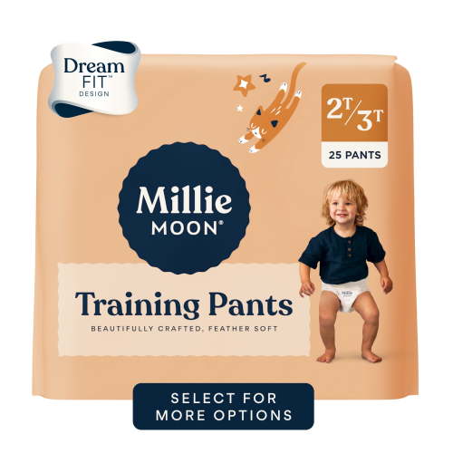 Millie Moon Luxury Training Pants, Size 2T-3T, 25 Count (Select for More Options)