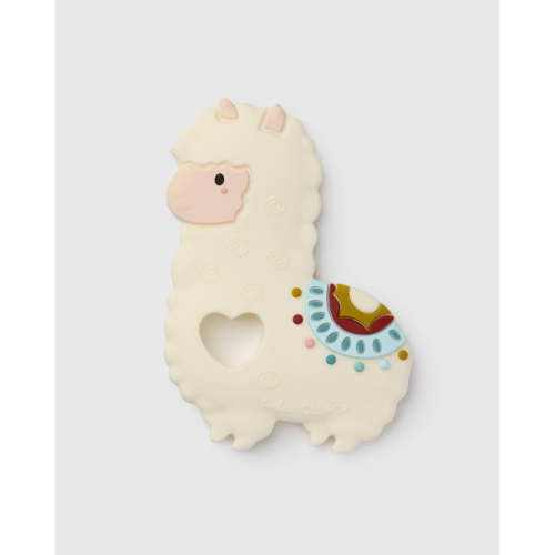 Loulou Lollipop Silicone Teether, Llama, Dishwasher and Freezer Safe