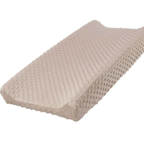 Owlowla Changing Pad Cover, Soft Minky Dots Changing Table Sheets for Baby Boy and Girl(Khaki)