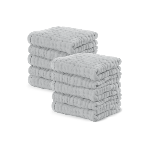 Muslin Washcloths - Pack of 10, One Size