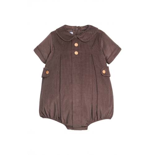 LE Davant Bubble-Chocolate Corduroy (12M)