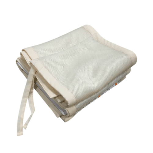 Breathable Baby Mesh Crib Liner, Natural Ecru, Full Size/4 Sides