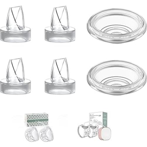 Breast Pump Accessories Duckbill Valves Silicone Diaphragm, Compatible with TOVVILD Breast Pump Milk Collection Cups, Also Work with BabyBuddha/Zomee Wearable Collection Cups, 6 Pack