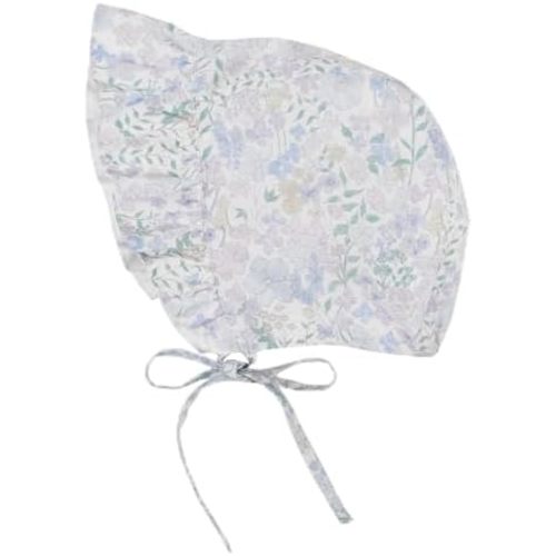 HOOLCHEAN Baby Girls Printed Cotton Bonnet Infant Vintage Flower Lace Sun Protection Hat