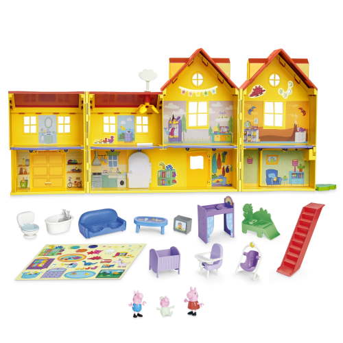 Peppa Pig, Playset, Peppa's Big Family House with Baby Evie, 3+