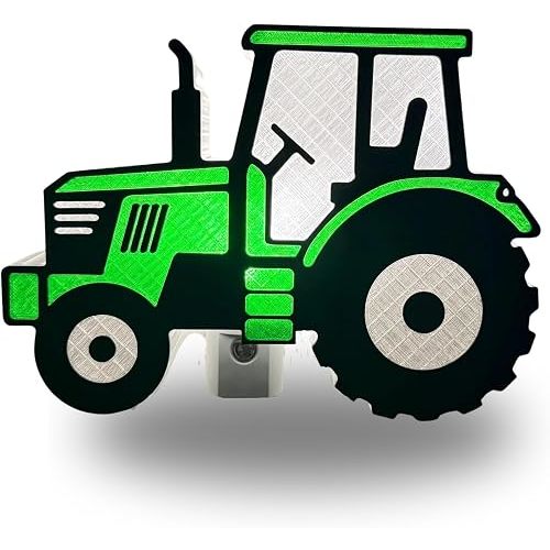 Farm Tractor Night Light, Plug-in Nursery Kids Décor, Light Sensor