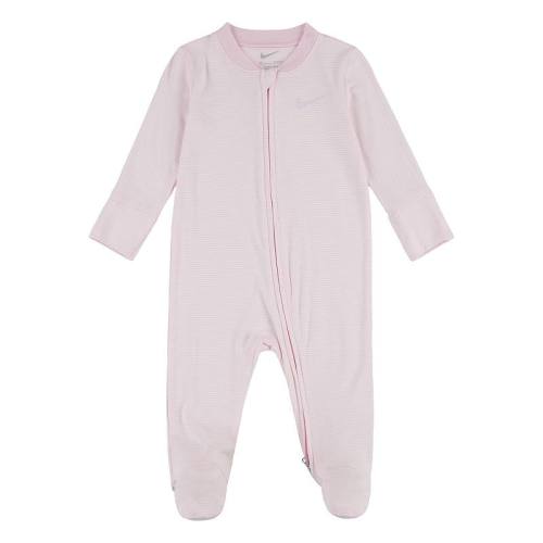 Newborn Baby Nike Striped Footed Coverall