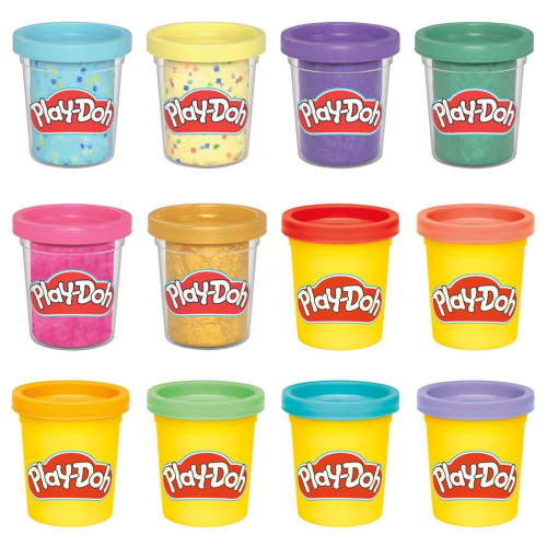 Play-Doh 12 Pack Assorted Celebration Compound, Classroom Supplies, Preschool Crafts