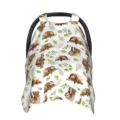 Sloth Baby Car Seat Canopy Cover