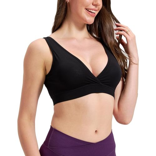 Nursing Sleep Bra, Lightweight Soft Crossover Wireless