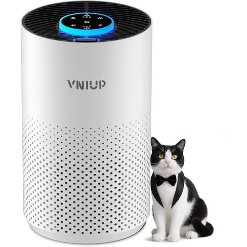 Air Purifiers for Bedroom Home up to 1350 ft² - Vniup H14 True Room Air Purifiers for Bedroom, with Fragrance Function Sleep Mode& Light Mode Air Cleaner for Pet Dander Odor Dust Smoke