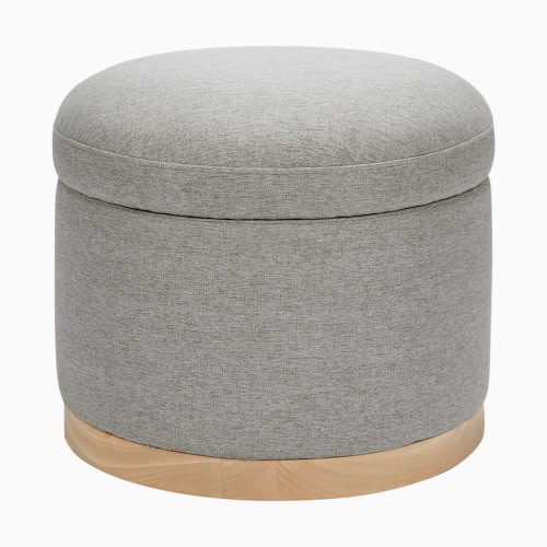 babyletto Naka Storage Ottoman - Performance Grey Eco Weave/Light Base