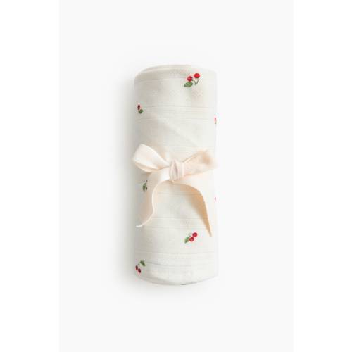 POINTELLE-KNIT BABY BLANKET