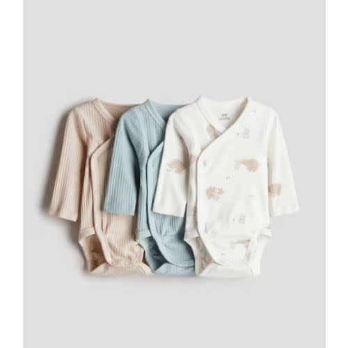 3-pack Wrapover Bodysuits