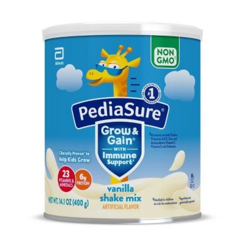 Pediasure Grow & Gain Non-gmo Shake Mix Powder Vanilla - 14.1oz