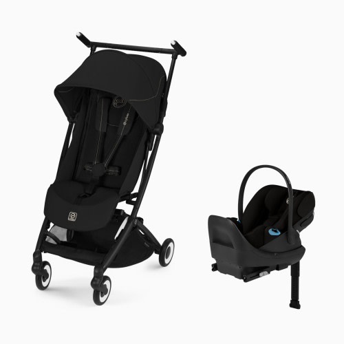 Cybex Libelle Stroller + Cloud G Pro Infant Car Seat Travel System - Magic Black