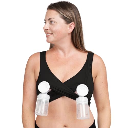Larken Hands Free Pumping Bra for Breastfeeding | Breast Pump - Maternity Bras for Pregnancy, Pumping & Nursing Bra in One