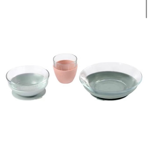 Beaba Glass Meal Set - Rain