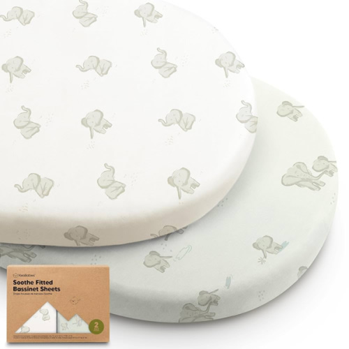 2-Pack Organic Bassinet Sheets (Elly)