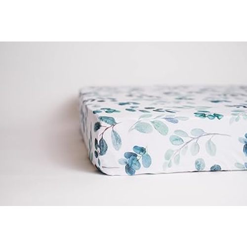NODNAL CO. Fitted Crib Sheet - 100% Cotton for Baby Girl/Boy Nursery Bedding - Gender Neutral Patterns and Colors - Unisex for Standard Baby or Toddler Crib Mattress (I Love You)