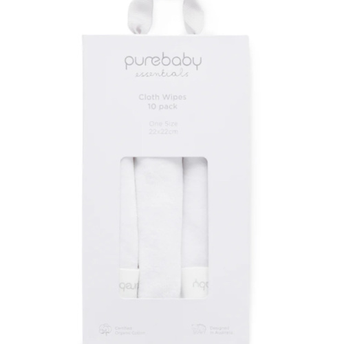 Cloth Wipes 10 Pack - Pure Baby