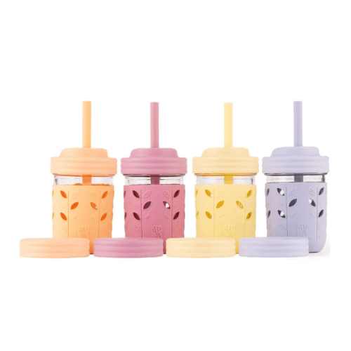 8oz Glass Mason Jar Drinking Tumblers + Food Storage