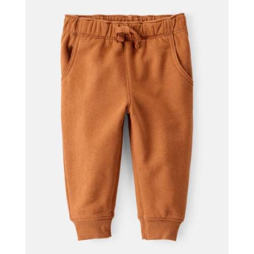 Baby Boy DayDream Fleece Cotton Jogger - Brown - Carter's | Carter's