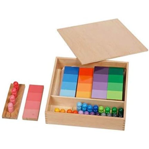 Adena Montessori Color Resemblance Sorting Task Color Tablets Sensorial Educational Tools Early Learning Toys