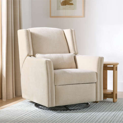 Sloane Cream Swivel Glider Power Recliner Nursery Chair