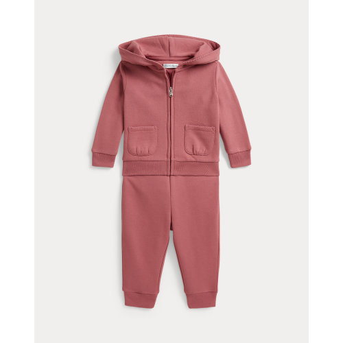 Picot Fleece Hoodie & Jogger Pant Set