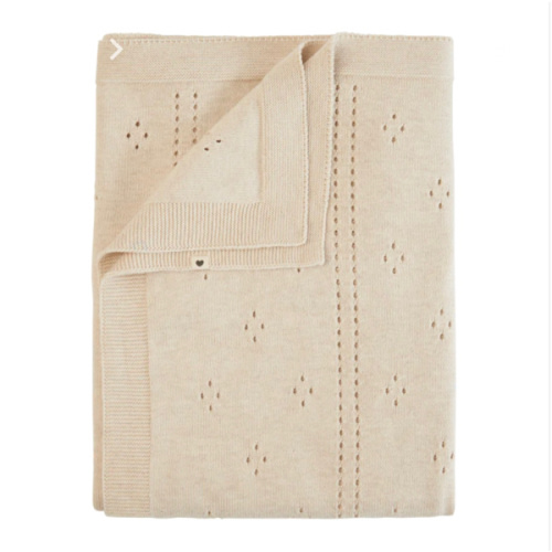 Willaby | BIBS knitted pointelle blanket | ivory – willaby