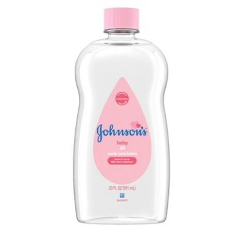 Johnson's Baby Body Pure Mineral Oil, Gentle & Soothing Massage Oil for Dry Skin - Original Scent - 20oz