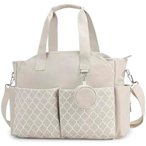 Lmbabter Diaper Bag Tote with Changing Station Upgrade Multi-Function Baby Bag with Adjustable Shoulder Strap
