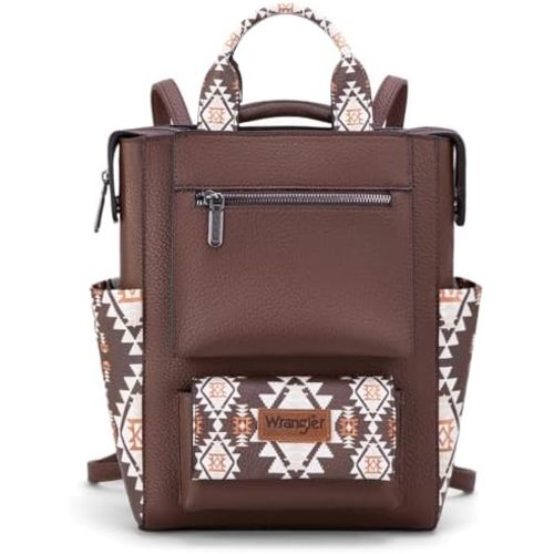 Montana West Wrangler Aztec Women Backpack Purse Convertible Fashion Ladies Anti Theft with Adjustable Strap