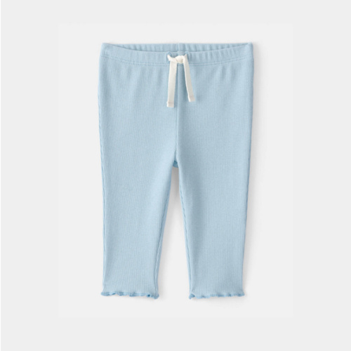 Baby Girl Rib Pants - Blue | Carter's