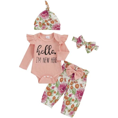 Madjtlqy Newborn Baby Girl Fall Winter Clothes Infant Coming Home Outfit