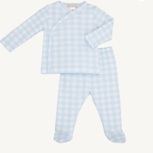 Cameron Cross-Front Set - Buckhead Blue Gingham