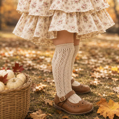 Jasmine Lace Cotton Socks – Olive and Cradle
