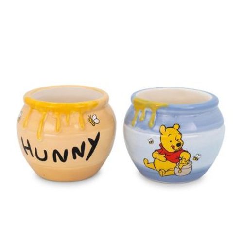 Silver Buffalo Disney Winnie the Pooh Hunny Pot Sculpted Ceramic Mini Mugs | Set of 2
