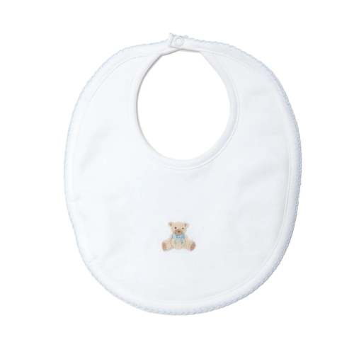 Blue Teddy Bear Bib