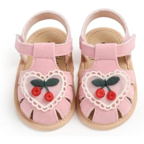 Ohwawadi Baby Boys Girls Sandals Soft Sole Summer Infant Wedding Dress Flat Shoes Beach Sandal Newborn Crib Shoes First Walkers