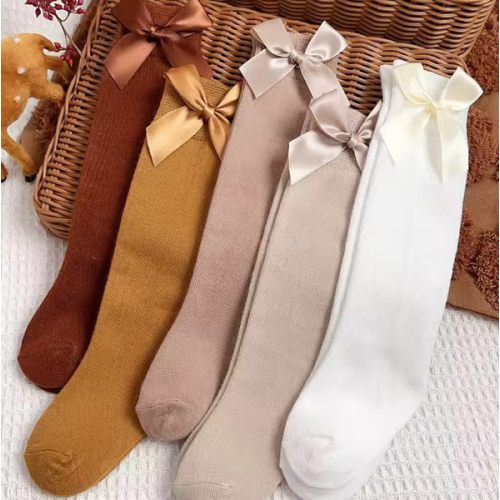 Cotton Bow Socks- Pack of 5