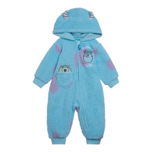 Disney Monsters Inc. Faux Shearling Zip Up Cosplay Coverall Newborn to Infant
