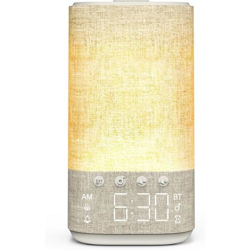 Sunrise Alarm Clock Sound Machine for Bedroom: Natural Wake Up Light
