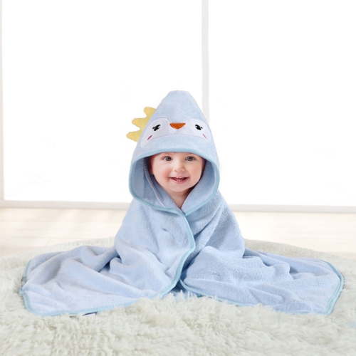 Liyufly Baby Bath Towel, Absorbent Large Hooded Towel for Kids, Newborn, Babie, Toddler, Infant, Penguin, 31.5 x 31.5 inch