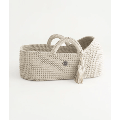 XL Moses Basket with Round Hood | Safe & Unique by Anzy Home