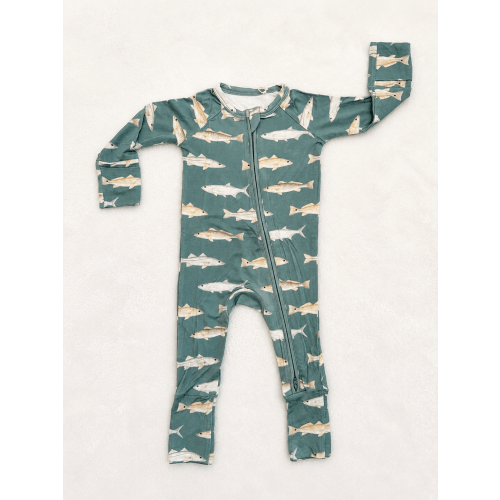 Bub & Tide Drifters - Redfish, Snook, Tarpon, & Trout - Bamboo Zippy Sleeper Pajam – Bub & Tide